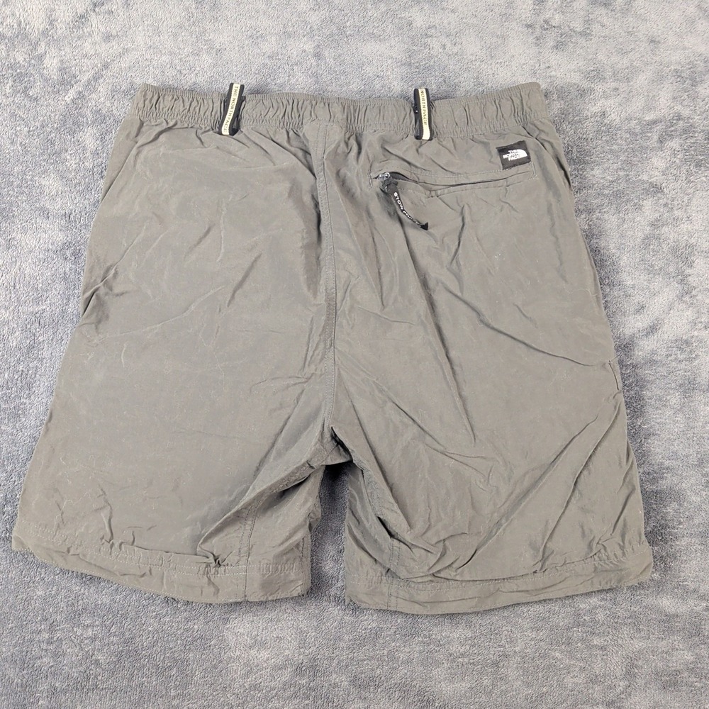 The North Face Shorts Mens Medium Gray 9 Inch Inseam Cargo Elastic Waist Hiking - Picture 3 of 3